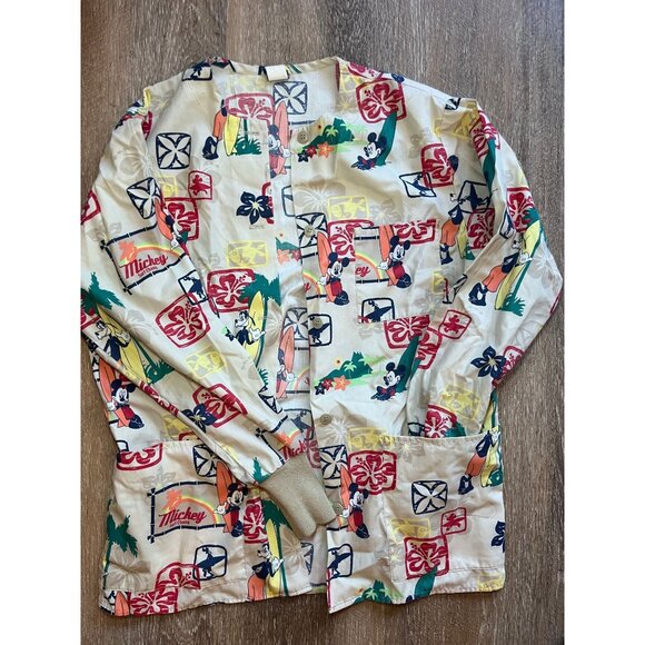 Disney Mickey Mouse Hawaiian Surf Shirt – Tropical Aloha Print – Size XS - Picture 2 of 5
